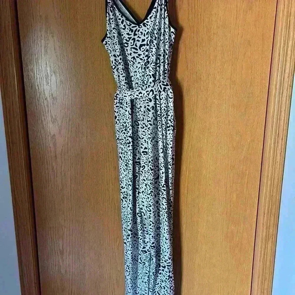 Leopard jumpsuit Faux wrap jumpsuit L - Picture 2 of 10